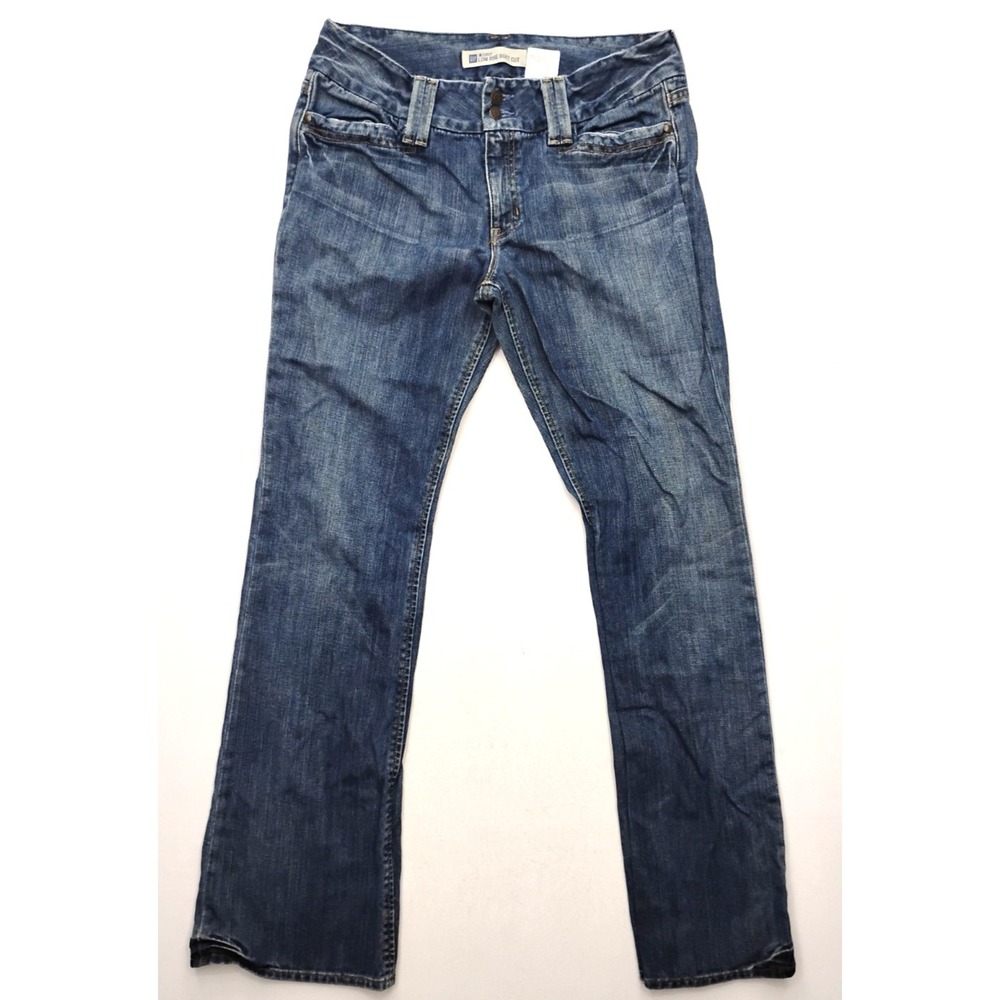Gap Jeans Curvy Low Rise Boot Cut Size 12 Long Vintage Y2K Double Button Fly